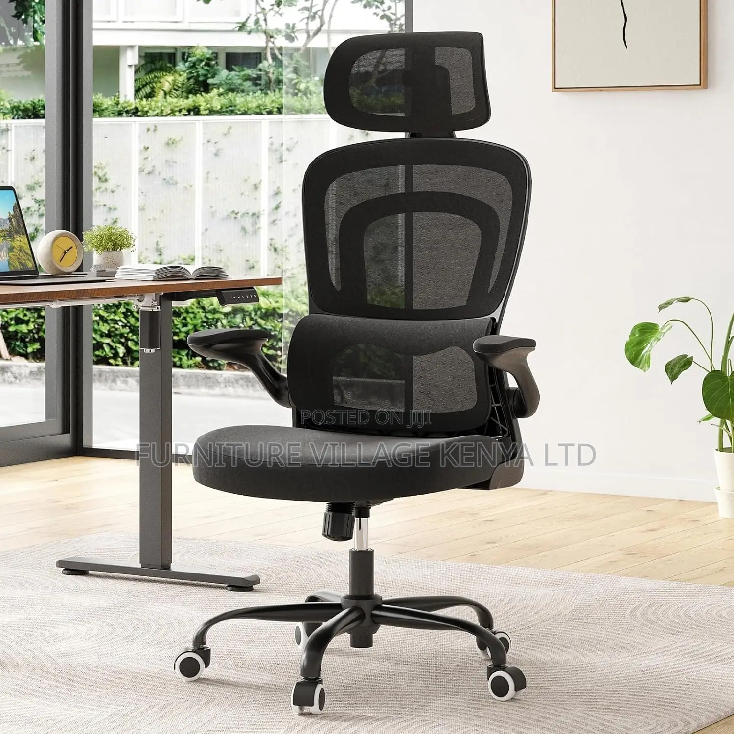 Office Seat With Flipping Arms