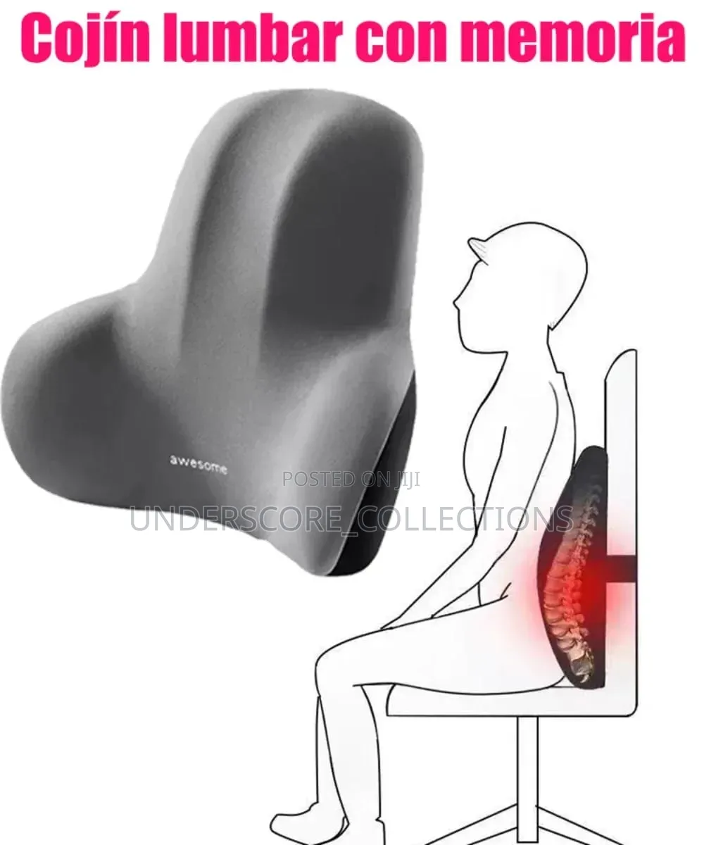 2ps Set Car Headrest and Backrest Lumbar Support