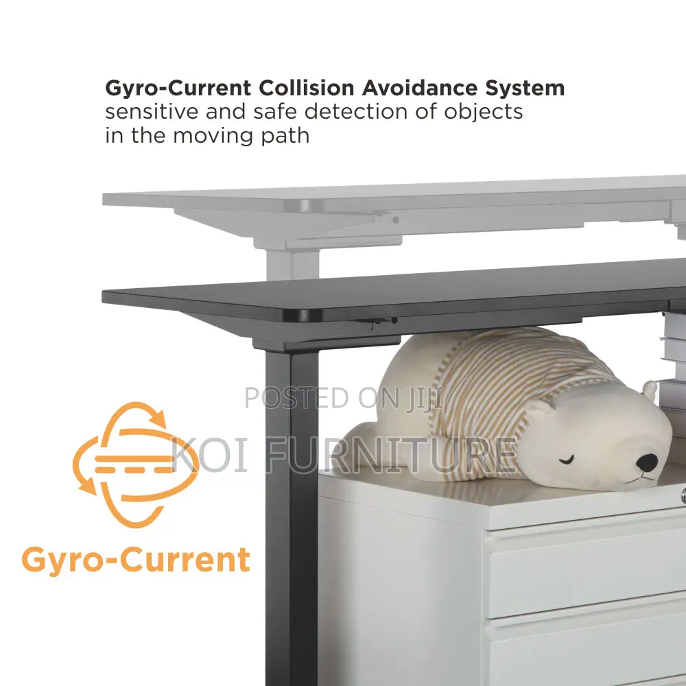 Office Desk; 1400mm Electric Adjustable Home Office Gryo Desk