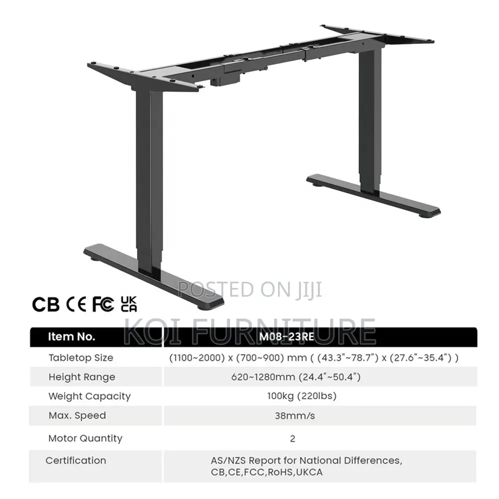 Office Desk; 1400mm Electric Adjustable Home Office Gryo Desk