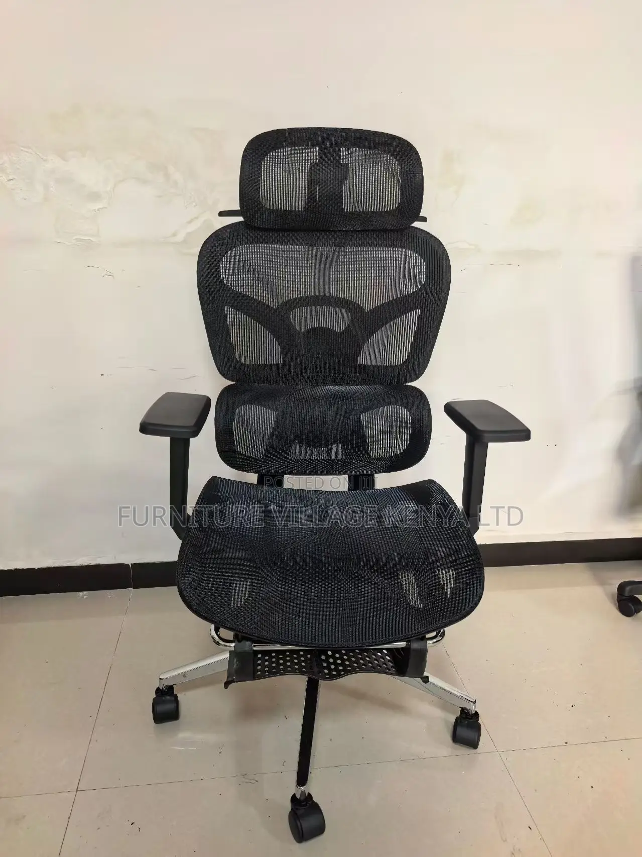 Office Mesh Seat With Footrest