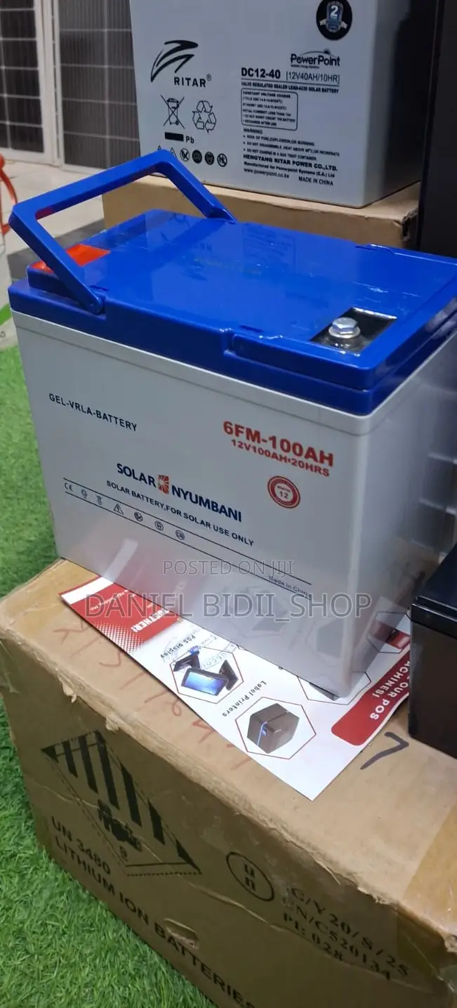 Solar Nyumbani Gel Vrla Battery 100ah 12volts