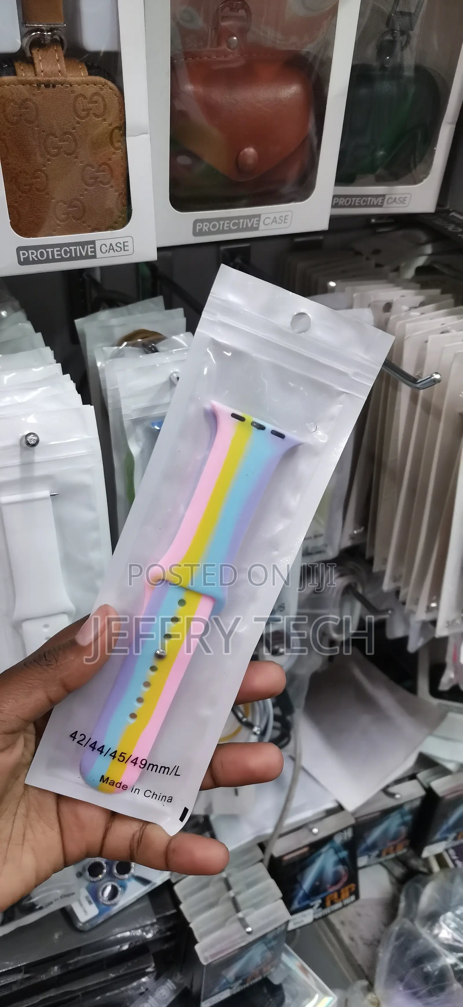 42mm to 49mm Pastel Rainbow Silicone Watch Band-Apple Watch