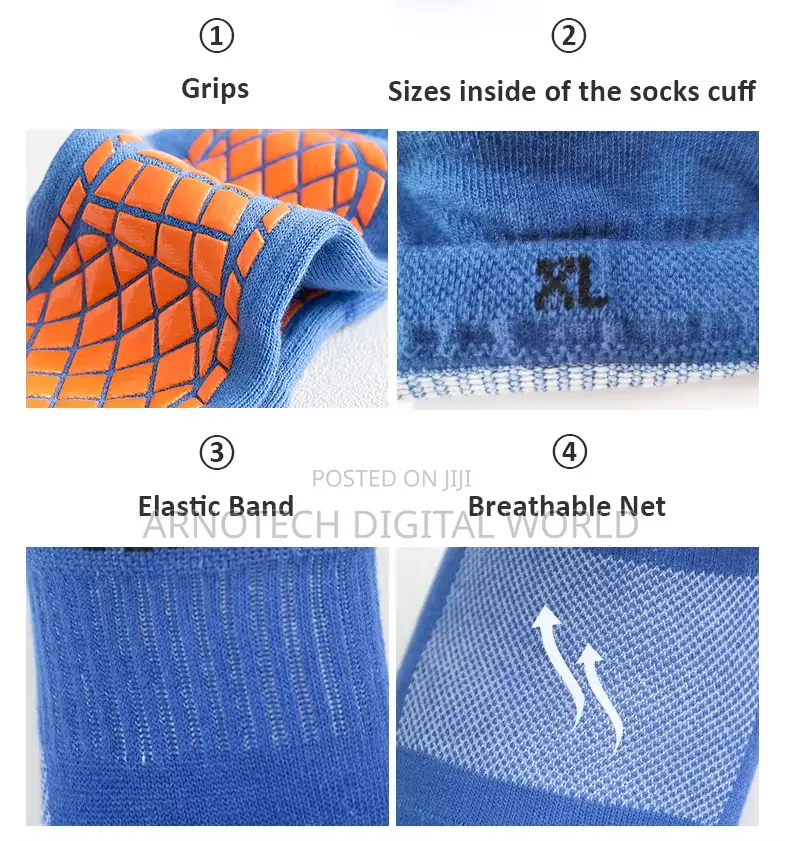 Non-Slip Trampoline Socks With Grippers/Yoga Shoes
