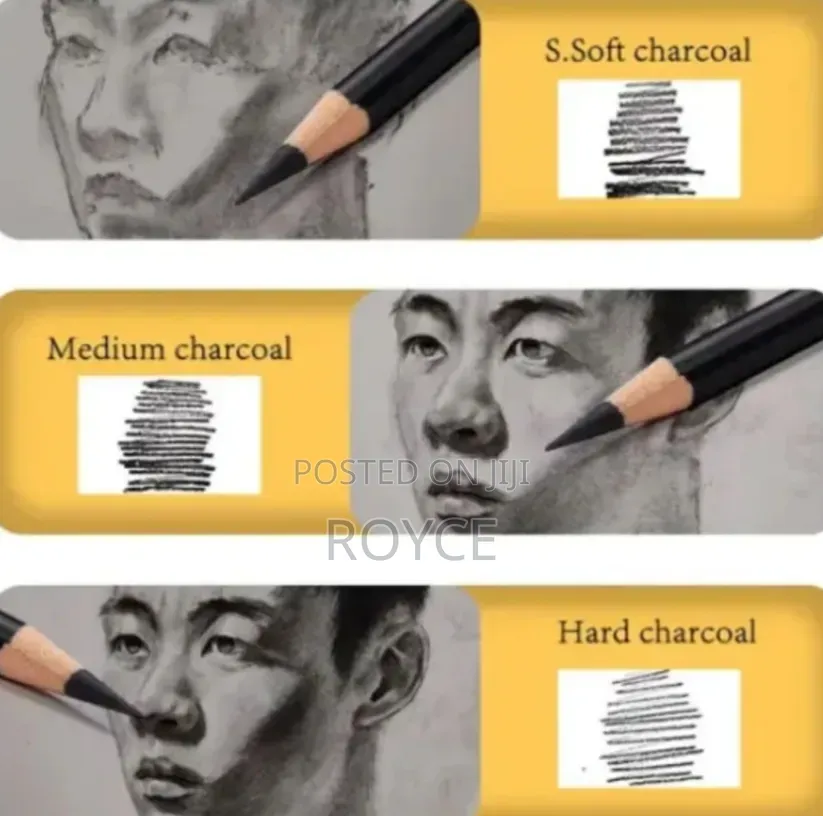 12pcs Charcoal Pencils