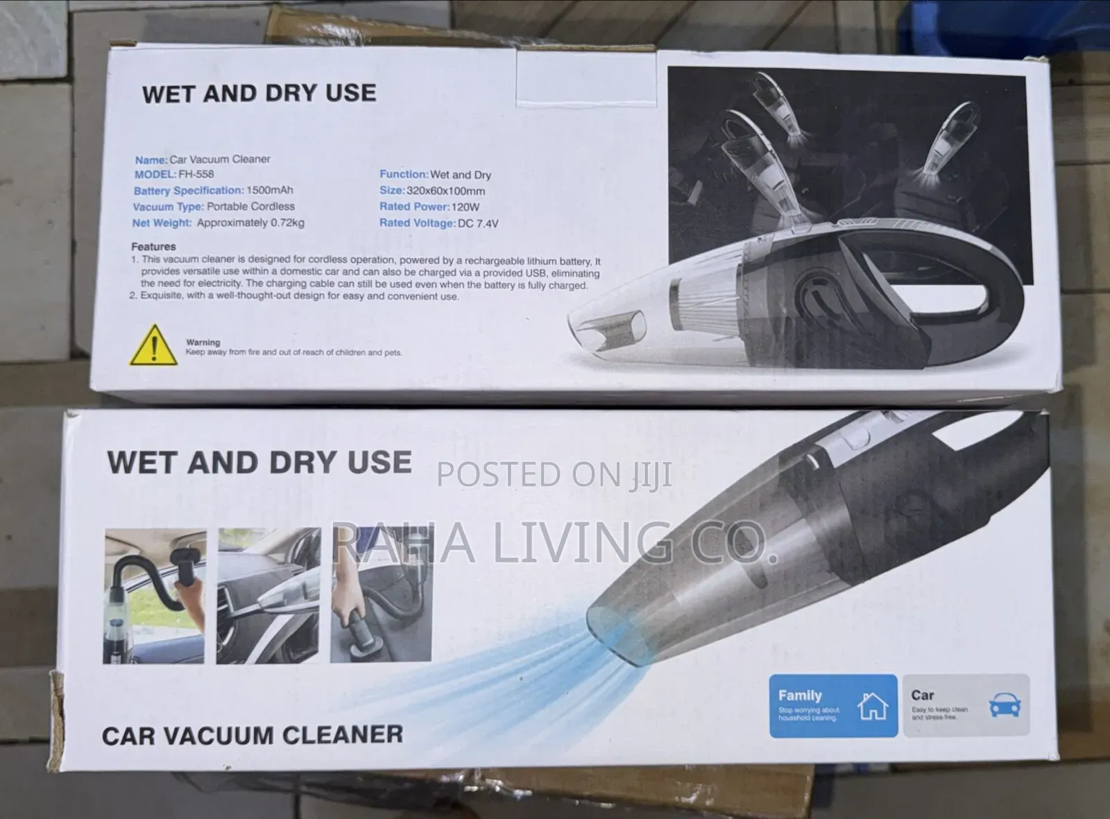 4-in-1 Wet Dry Cordless Vacuum Cleaner 120w | Big Size