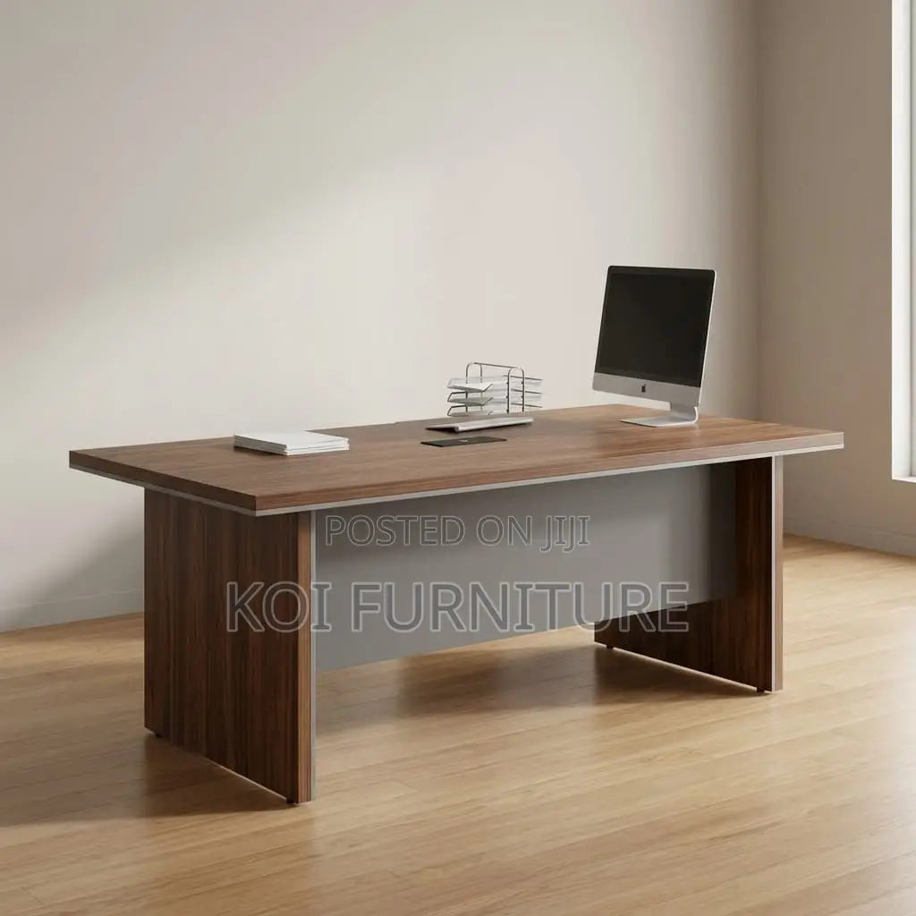Office Table : 2.4m Pari Walnut Executive Boardroom Table