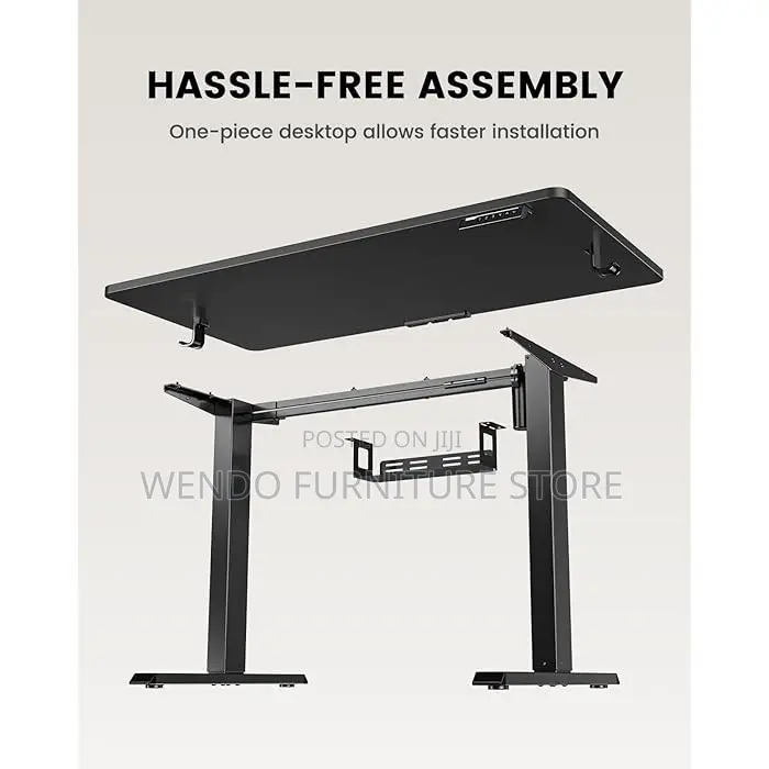 Office Desk; 140cm Electric Adjustable Office Computer Desk