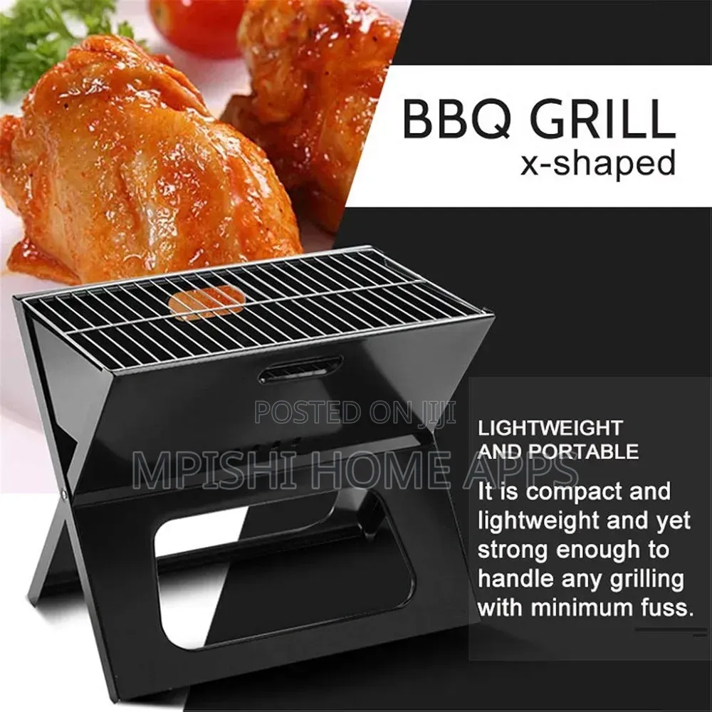 Foldable X-Type Charcoal Grill