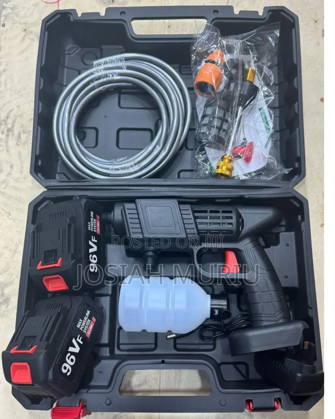 Wireless Car Wash Spray Gun Machine With 96v Portable Lithium Battery