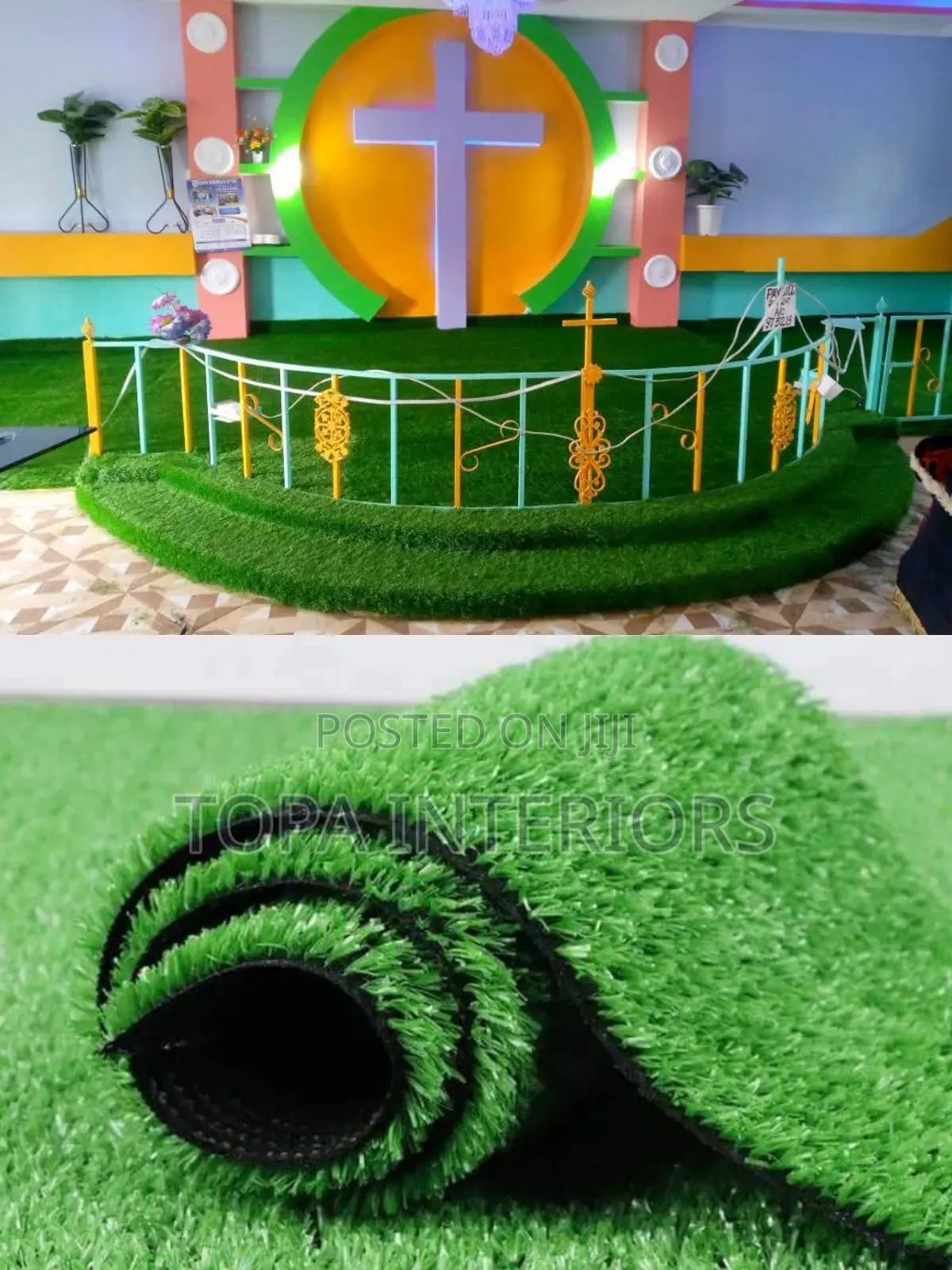 Church Grass Carpets for Altar Decoration
