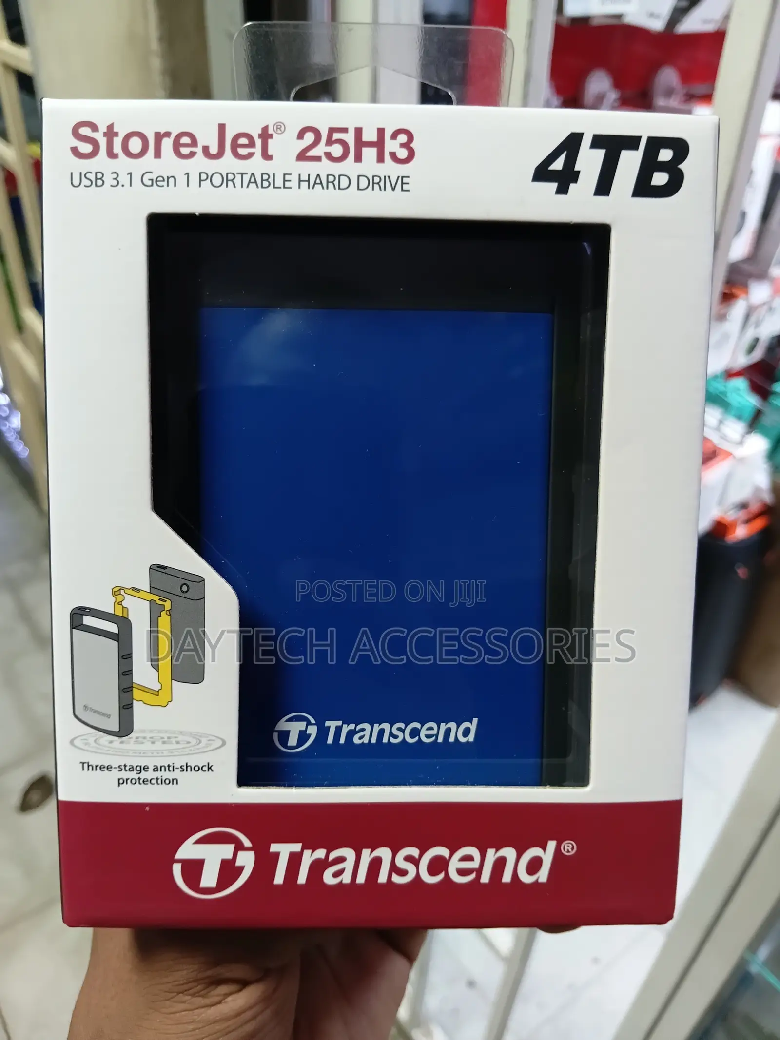 Transcend 4tb Storejet External Hard Disk Drive - Purple