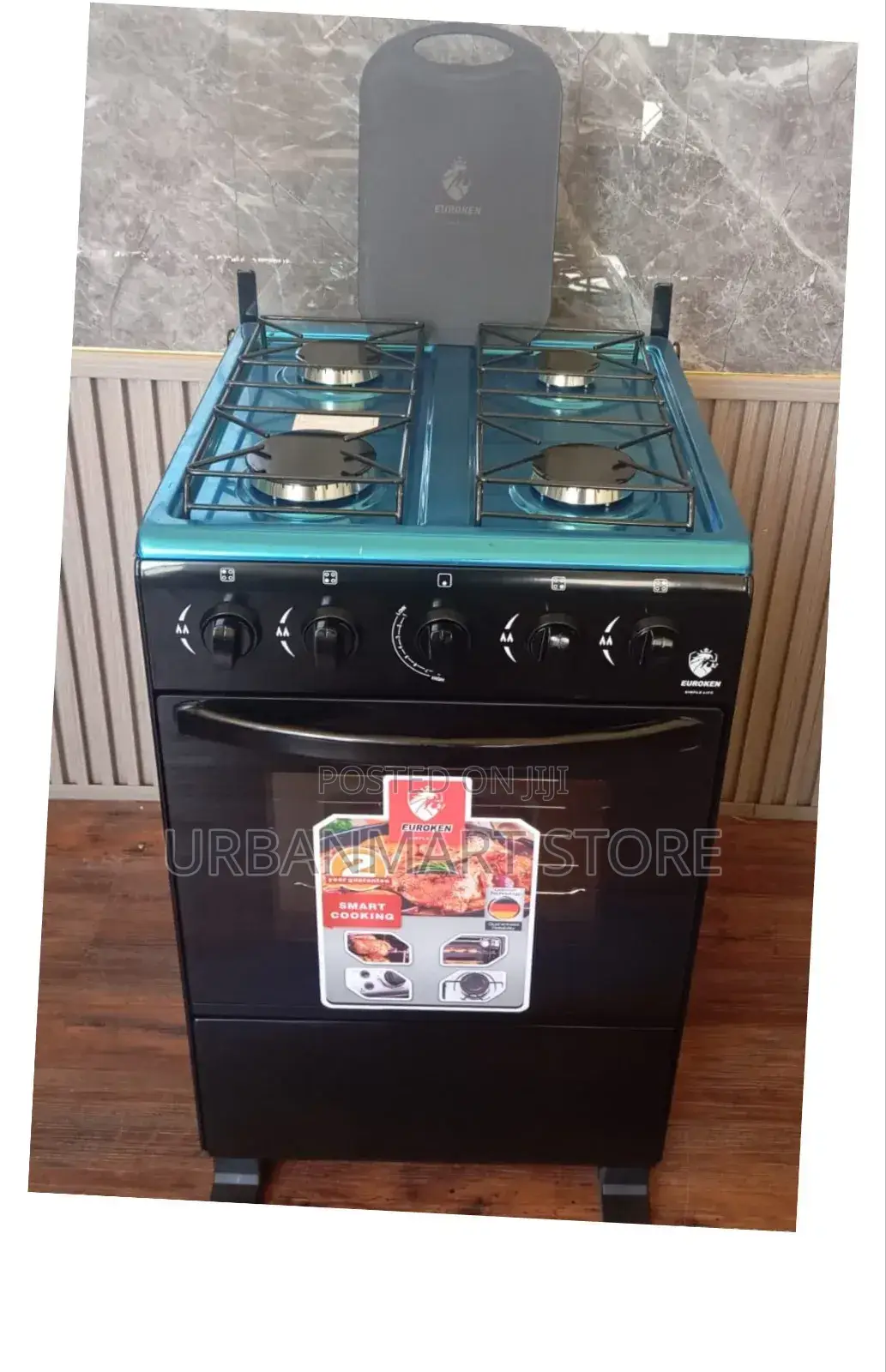 Euroken 50x55 Full Gas Cooker With Auto Ignition and Gas Oven