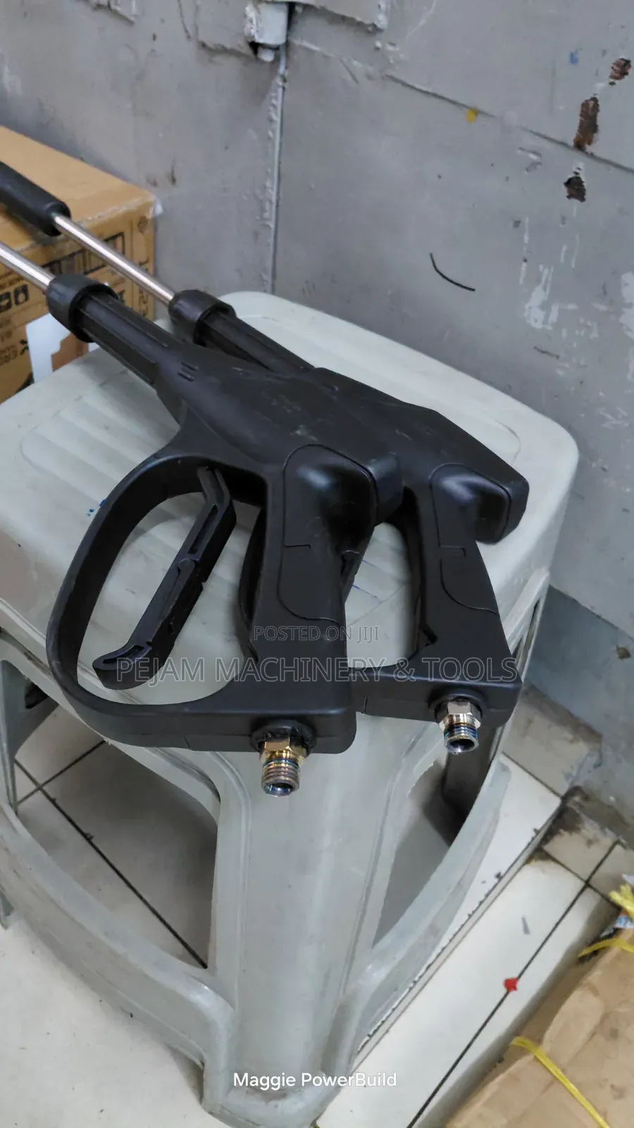 Electric/Petrol Carwash High Pressure Gun Black Threaded/Detachable