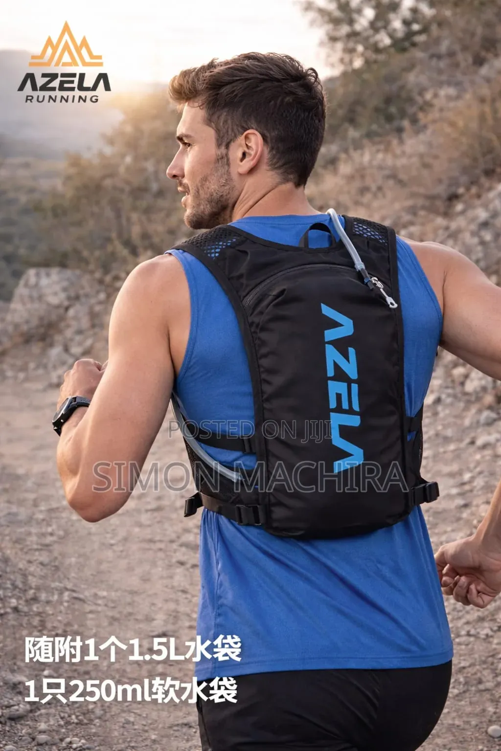 Hydration Vest 1.5l and 250ml Bag
