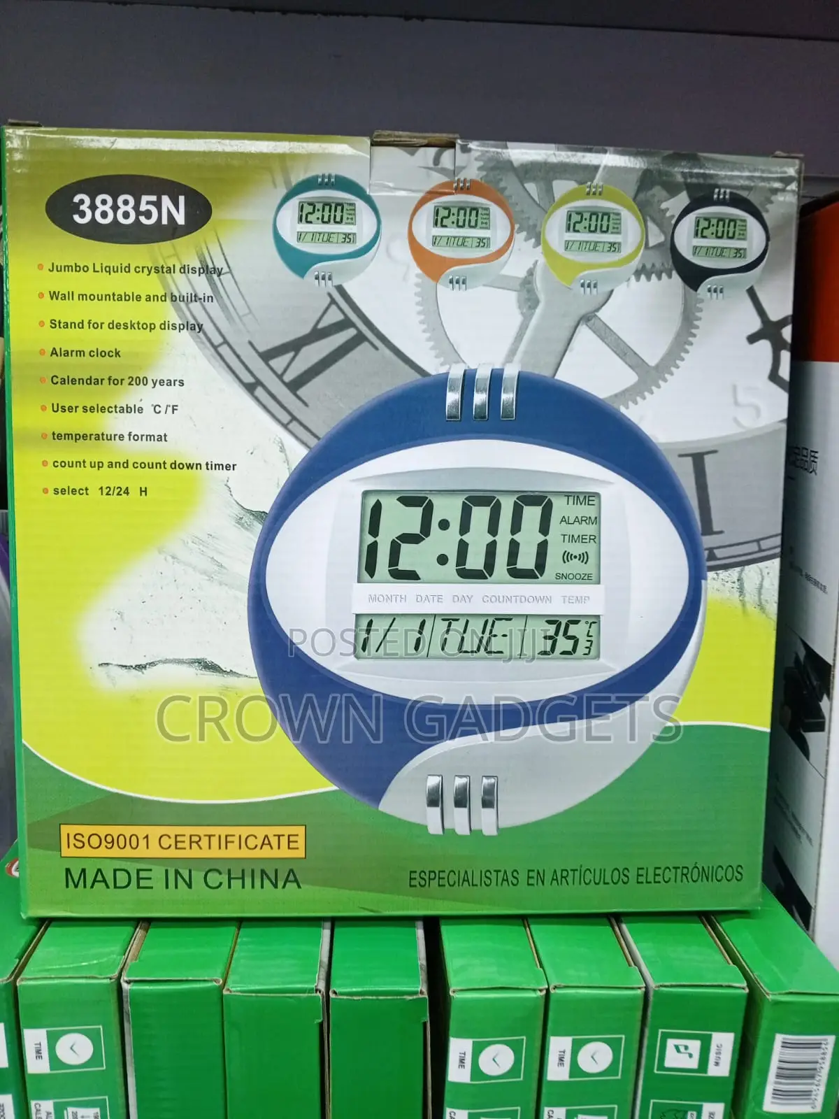 Kadio 3885n Multifunction Clock With Temperature Display