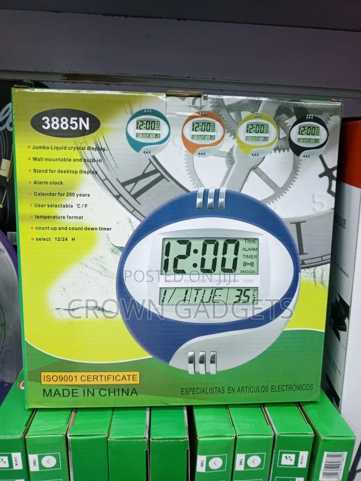Kadio 3885n Multifunction Clock With Temperature Display