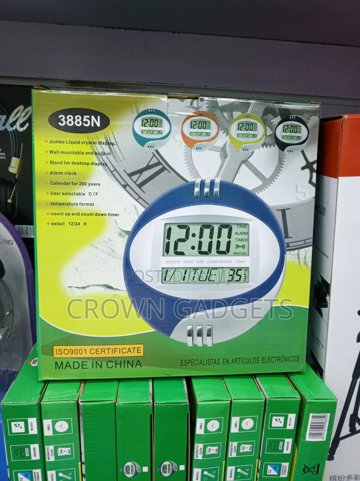 Kadio 3885n Multifunction Clock With Temperature Display