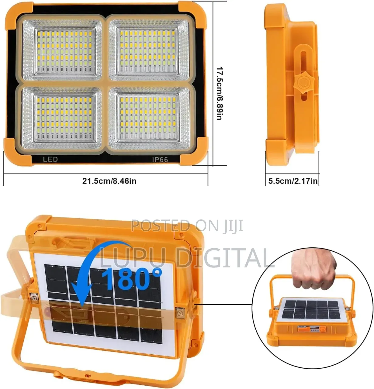 Led Solar Light Charger White Warm and Emergency Modes
