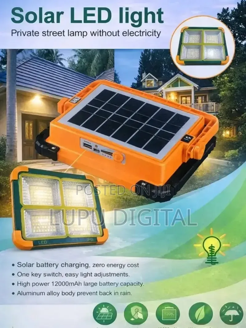 Led Solar Light Charger White Warm and Emergency Modes