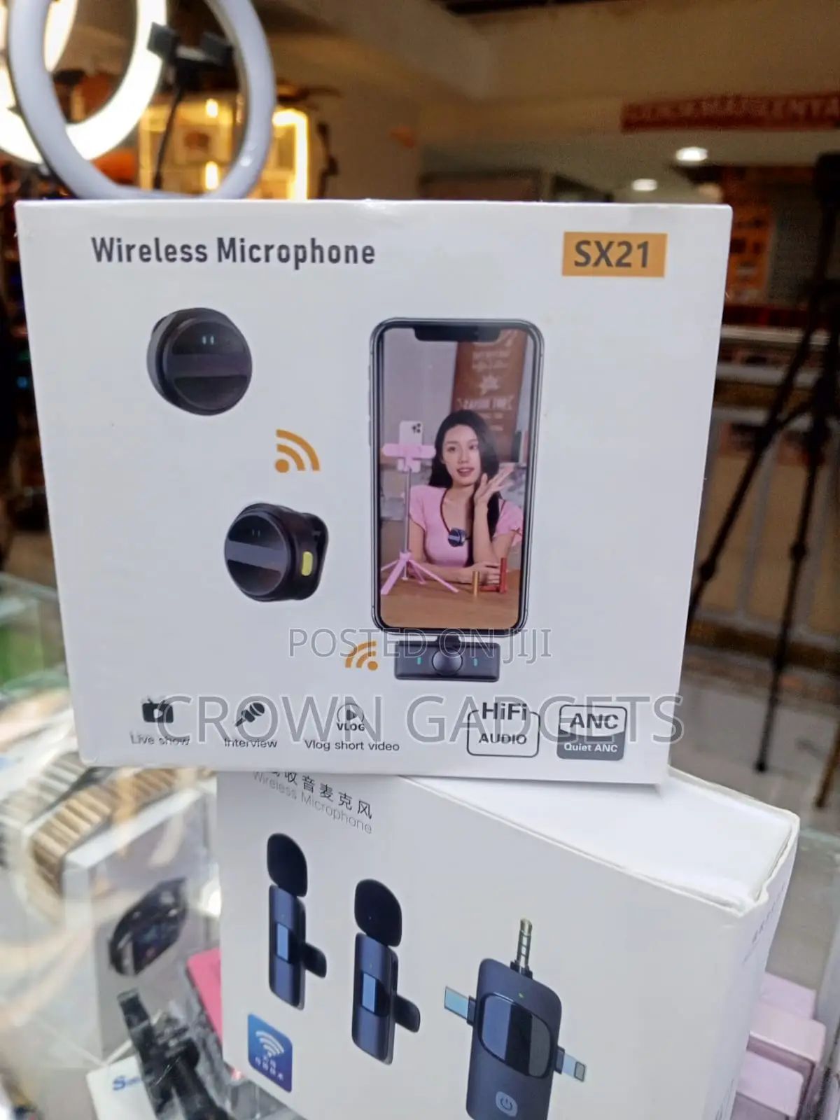 Sx21 Wireless Lapel Microphone for Youtube Tiktok and Podcasts
