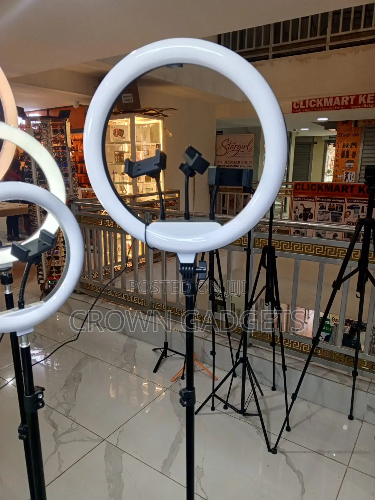 Professional 14 Inch Ring Light With Phone Holders And Stand