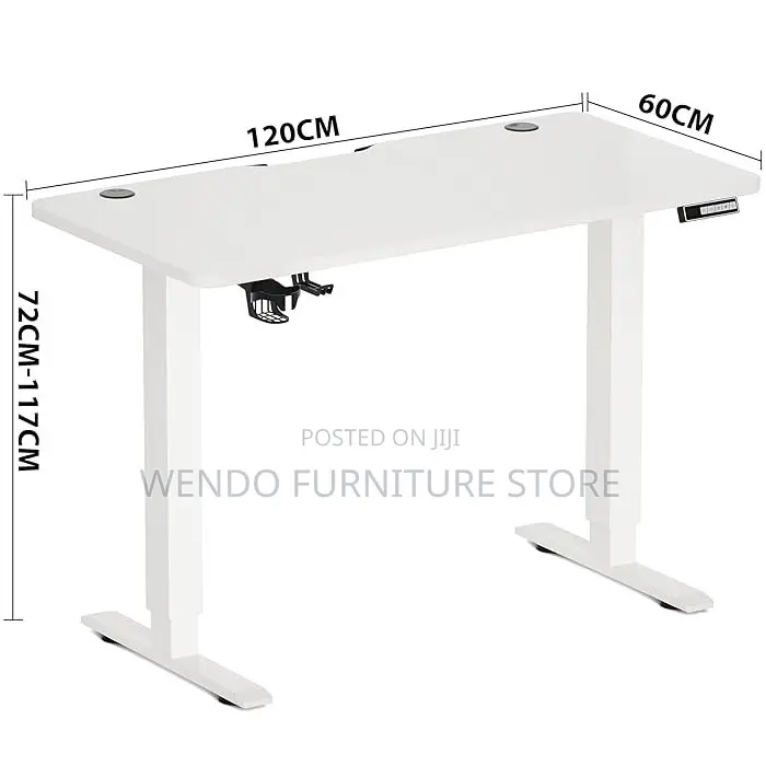 Office Desk; Modern Height Adjustable Height Moving Desk
