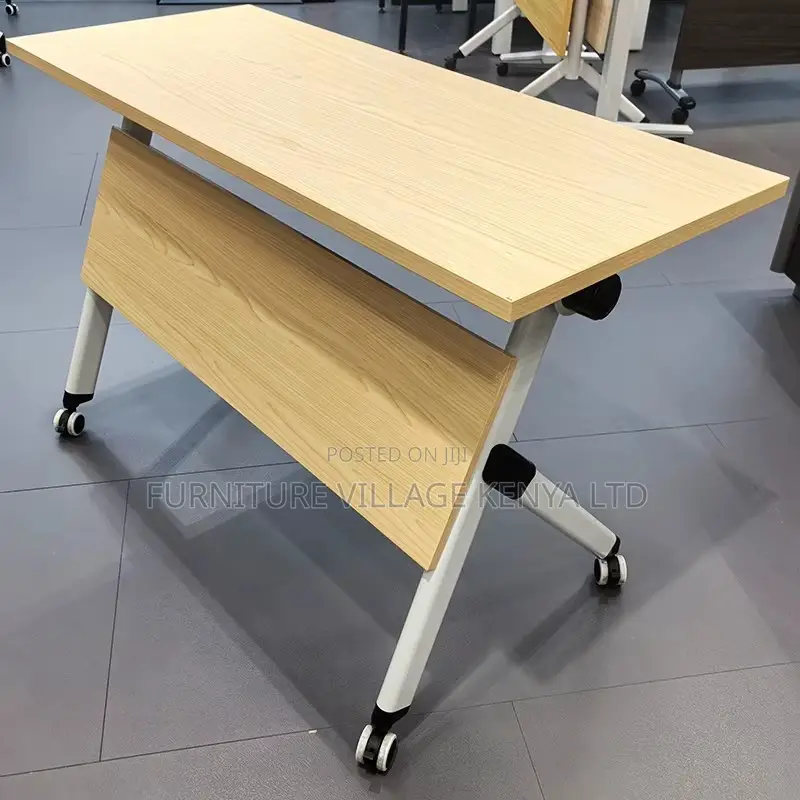 Brown Folding Conference Table.