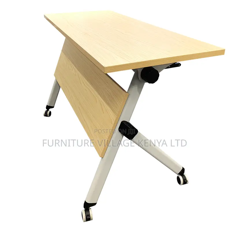 Brown Folding Conference Table.
