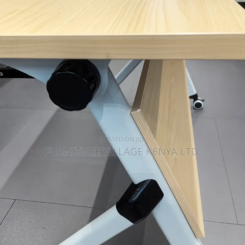 Brown Folding Conference Table.