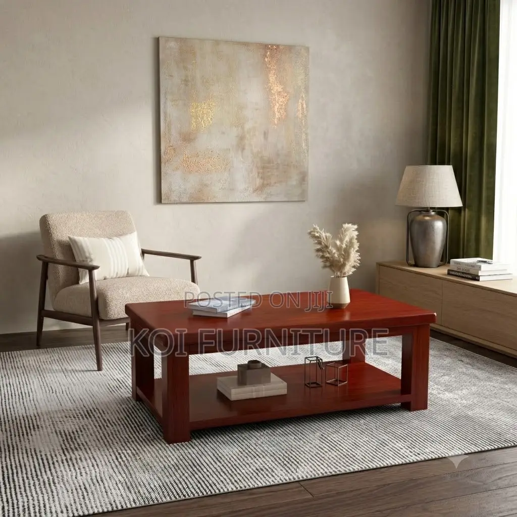 Coffee Table; Home Office Mahogany Executive Coffee Table