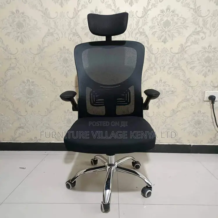 Black Ergonomic Mesh Home Chair