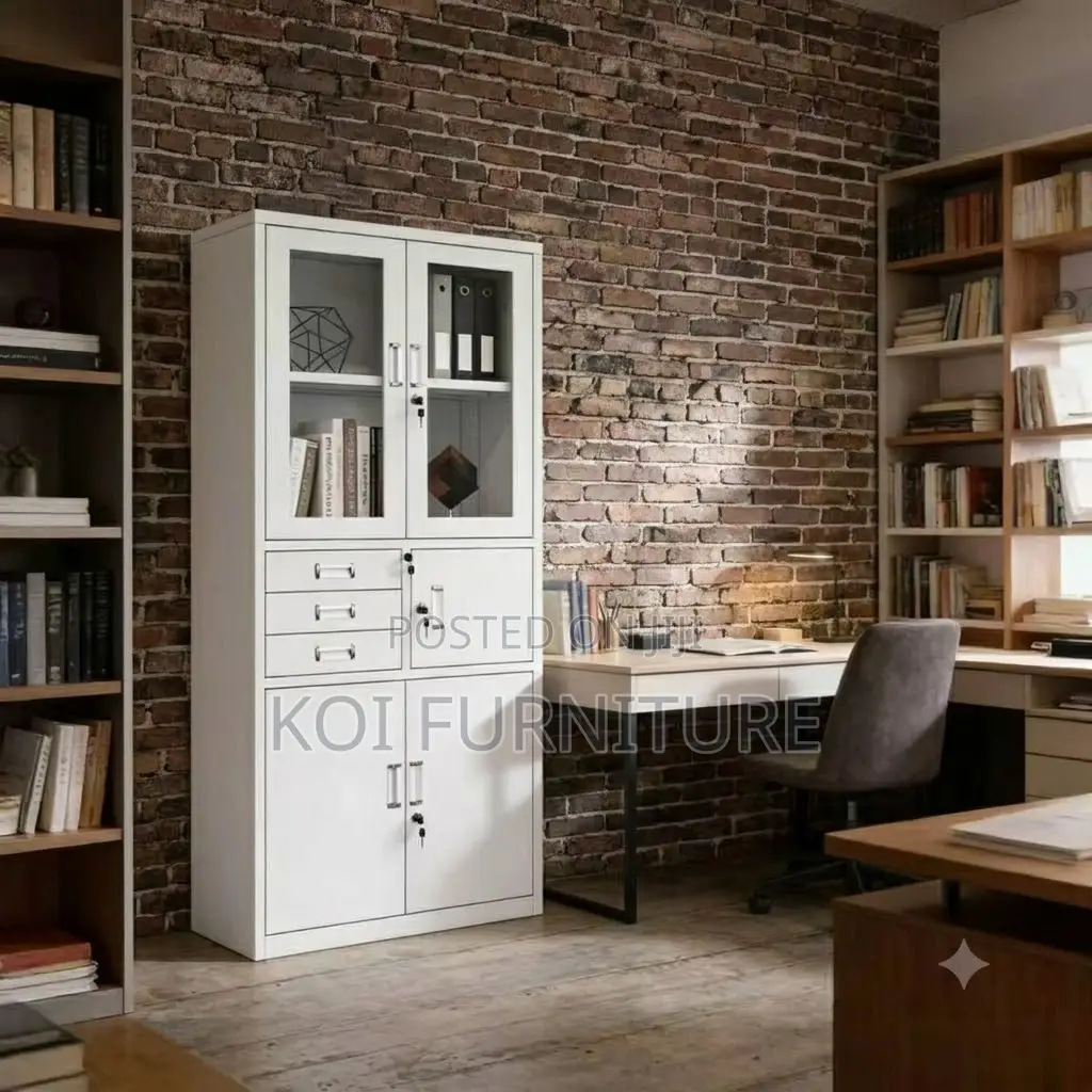 Office Cabinet; Offices Filing Cabinet With Shelves and Inside Safe