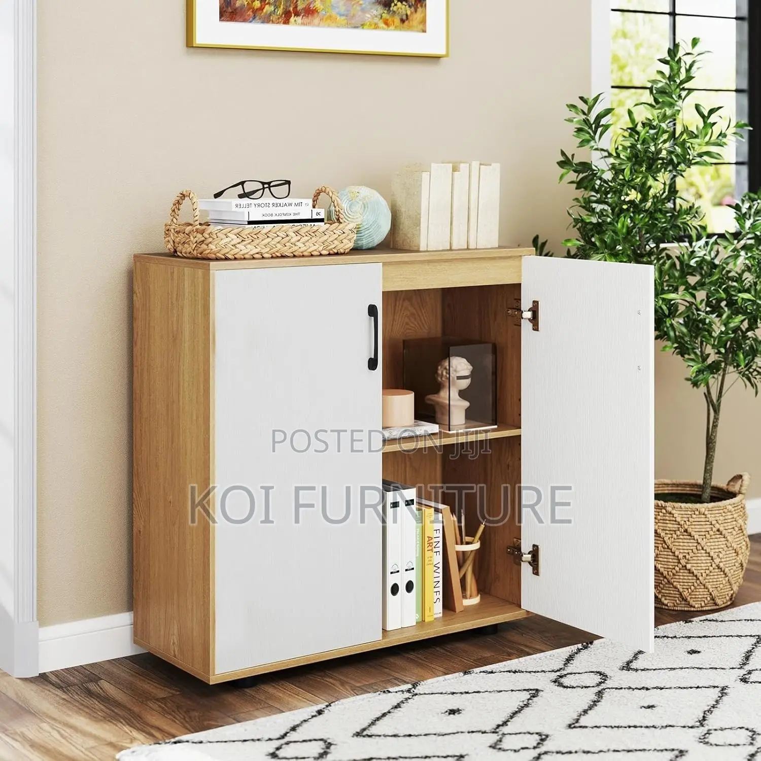 Office Cbainet; Two Doors Executive Practical Filing Credenza