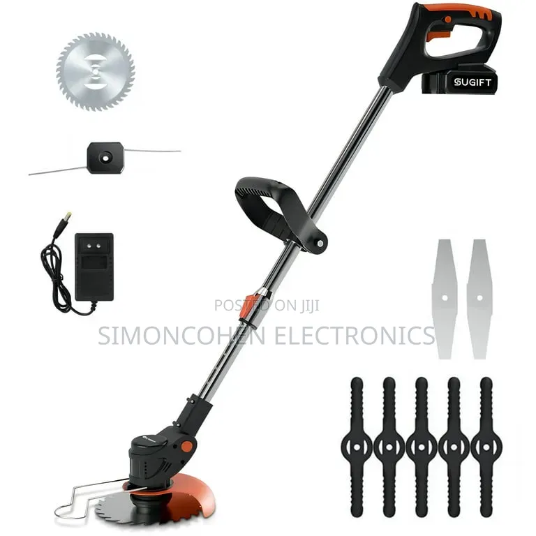 Rechargeable 4 Battery(48v Each) Lawn Mower 9 Blades