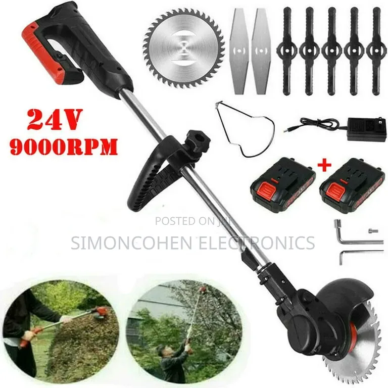 Rechargeable 4 Battery(48v Each) Lawn Mower 9 Blades