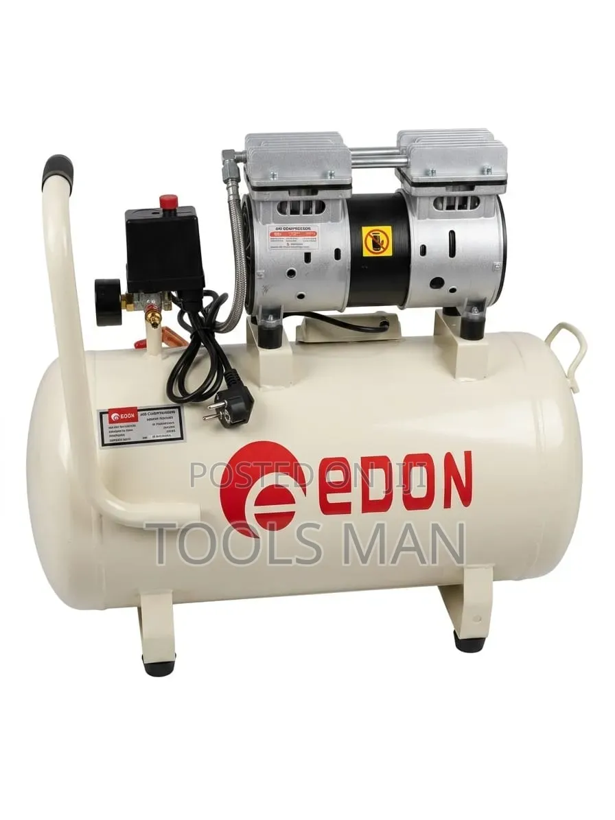 Edon Silent Oil-Free Air Compressor - 25l Quiet Type.