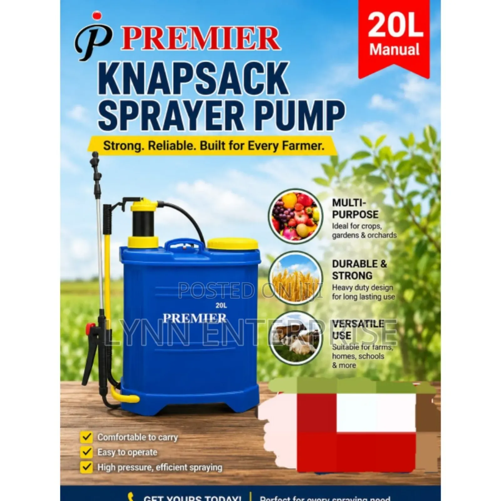 Premier Knapsack Sprayer Pump 20litres