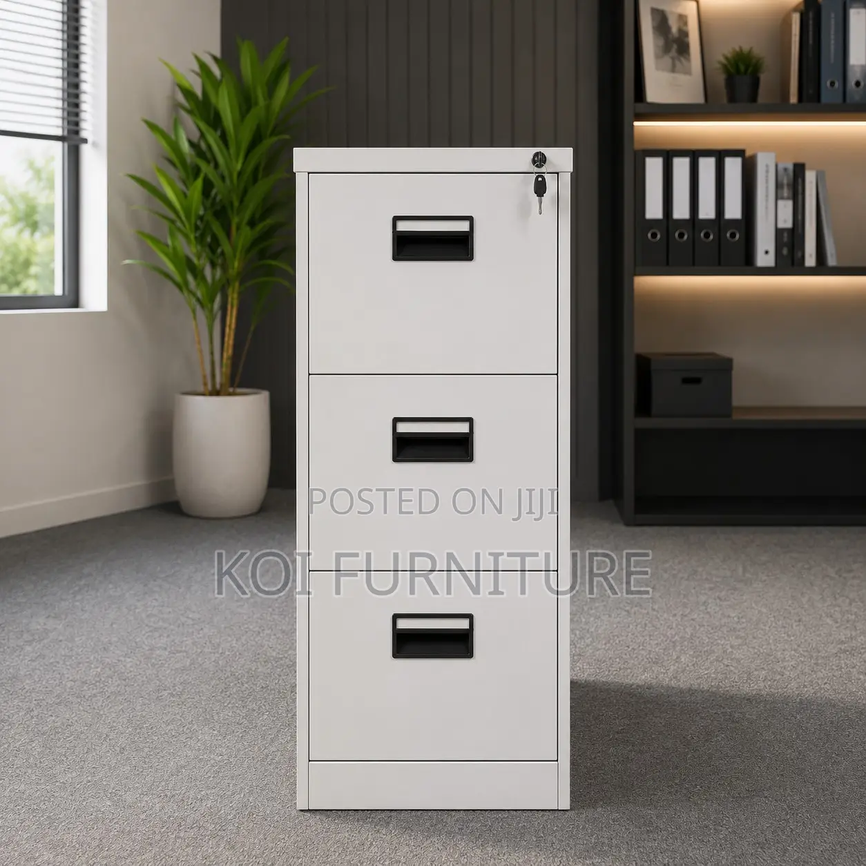 Office Cabinets; Three Drawers Storage Home Office Steel Cabinet