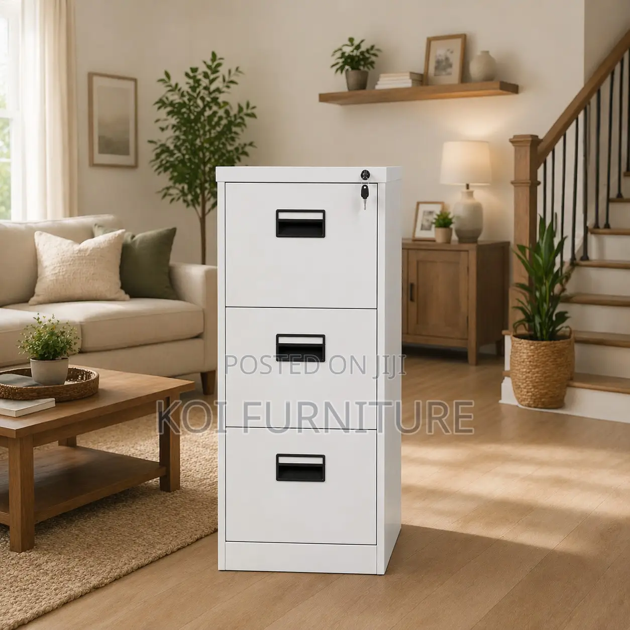 Office Cabinets; Three Drawers Storage Home Office Steel Cabinet