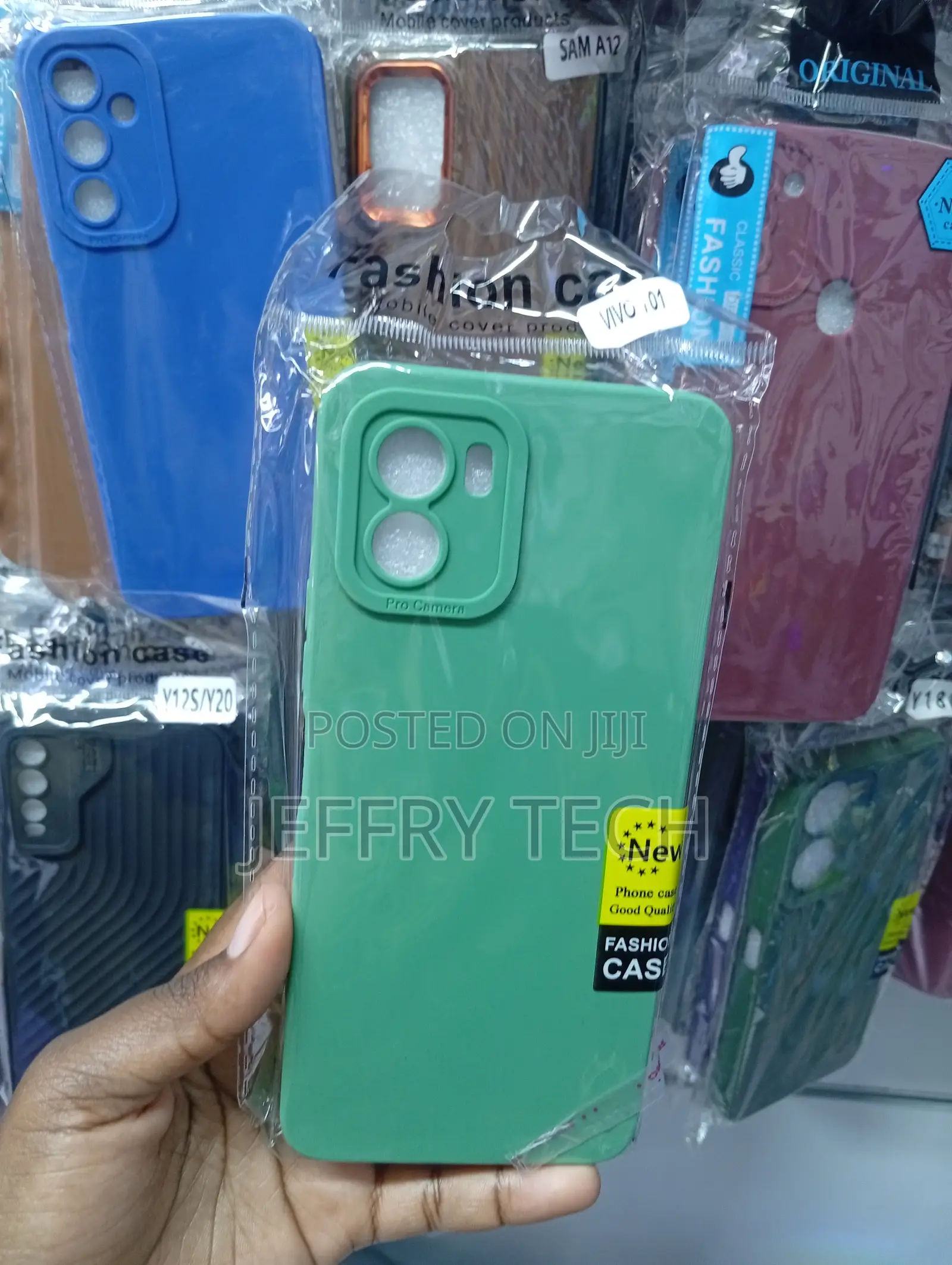 Vivo Y01 or Y15s Mint Green Silicone Phone Case
