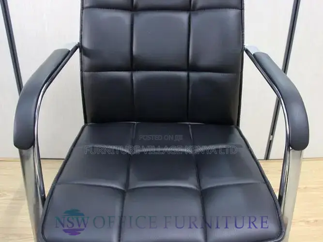 Leather Arm Reception Guest Chair