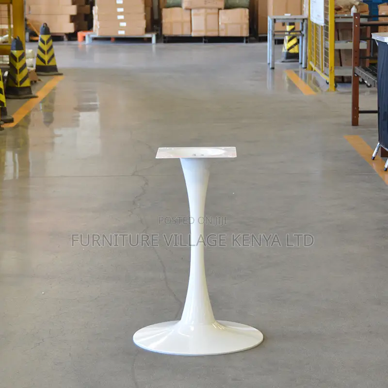 Round White Home Dining Table.