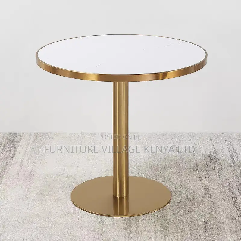 Round Silver Tulip Dining Table