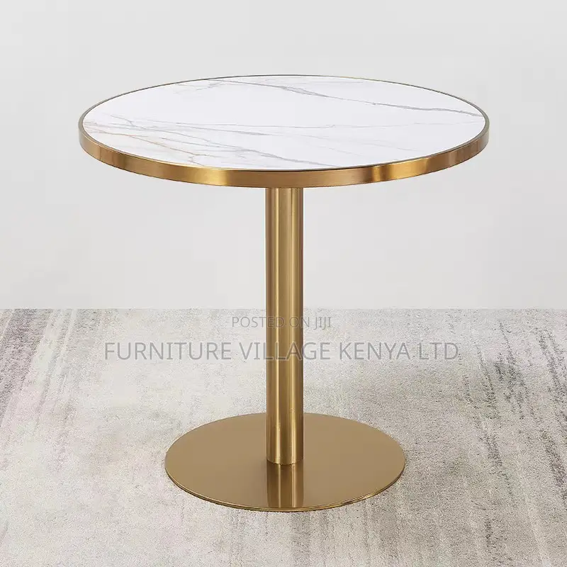 Round Silver Tulip Dining Table