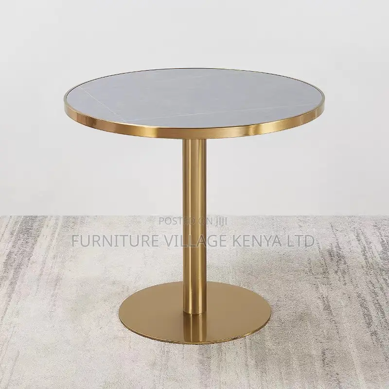 Round Silver Tulip Dining Table