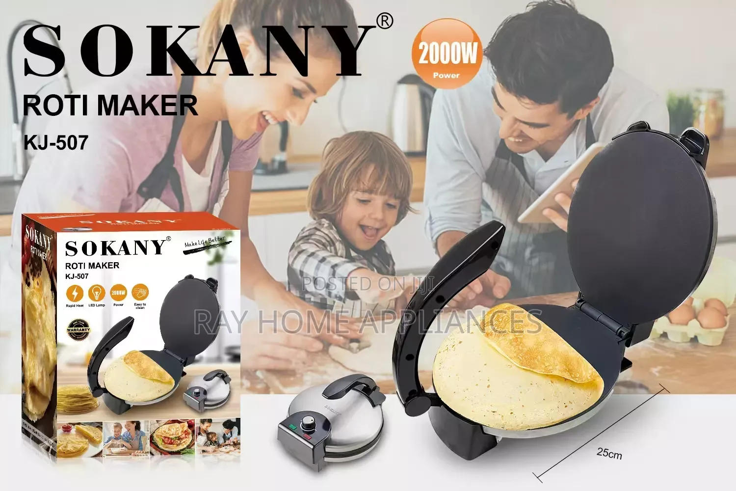 Sokany Chapati Maker Sk-507