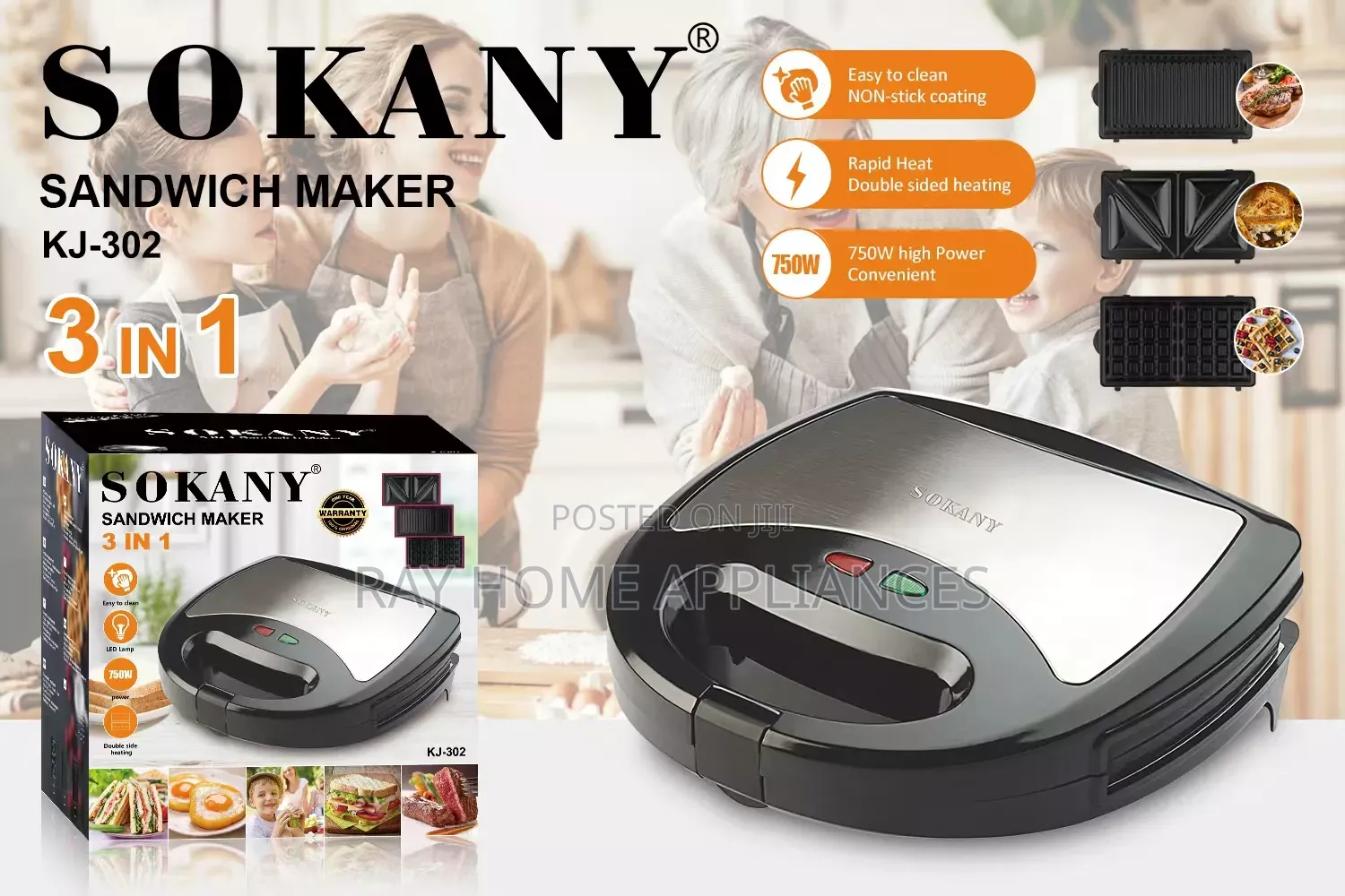 Sokany Sandwich 3in1 Kj-507