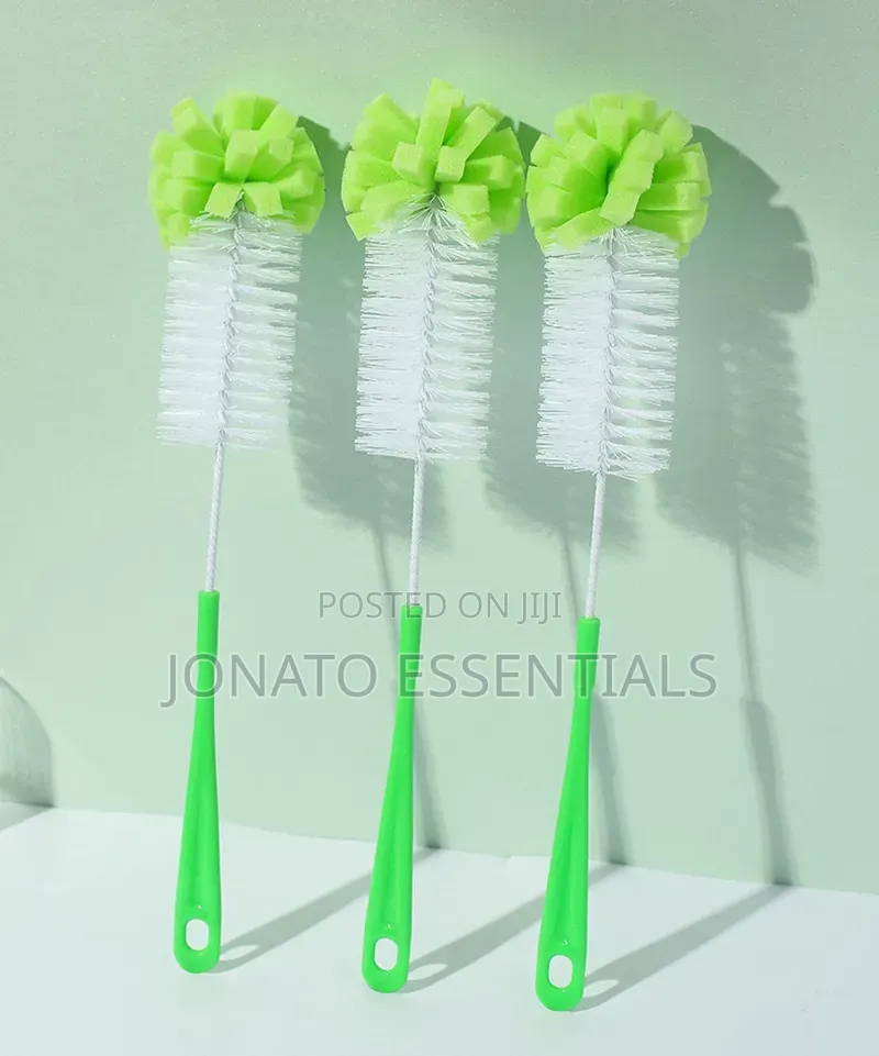 Long Baby Bottle Brush With Sponge Tip - Flask Bottle Cleaner