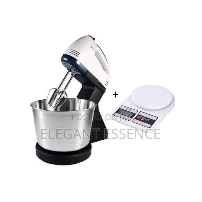 7 Speed Hand Mixer With Bowl,Egg Beater With A 10kg Kitchen Scale